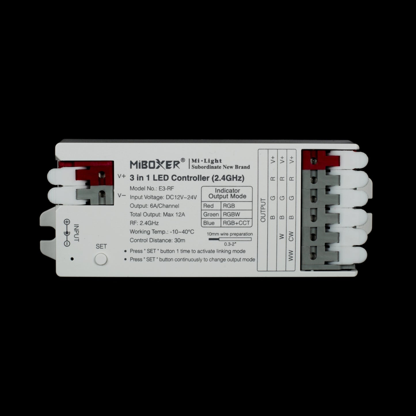 3 in 1 (5-channel R,G,B,CW,WW) Wireless Receiver