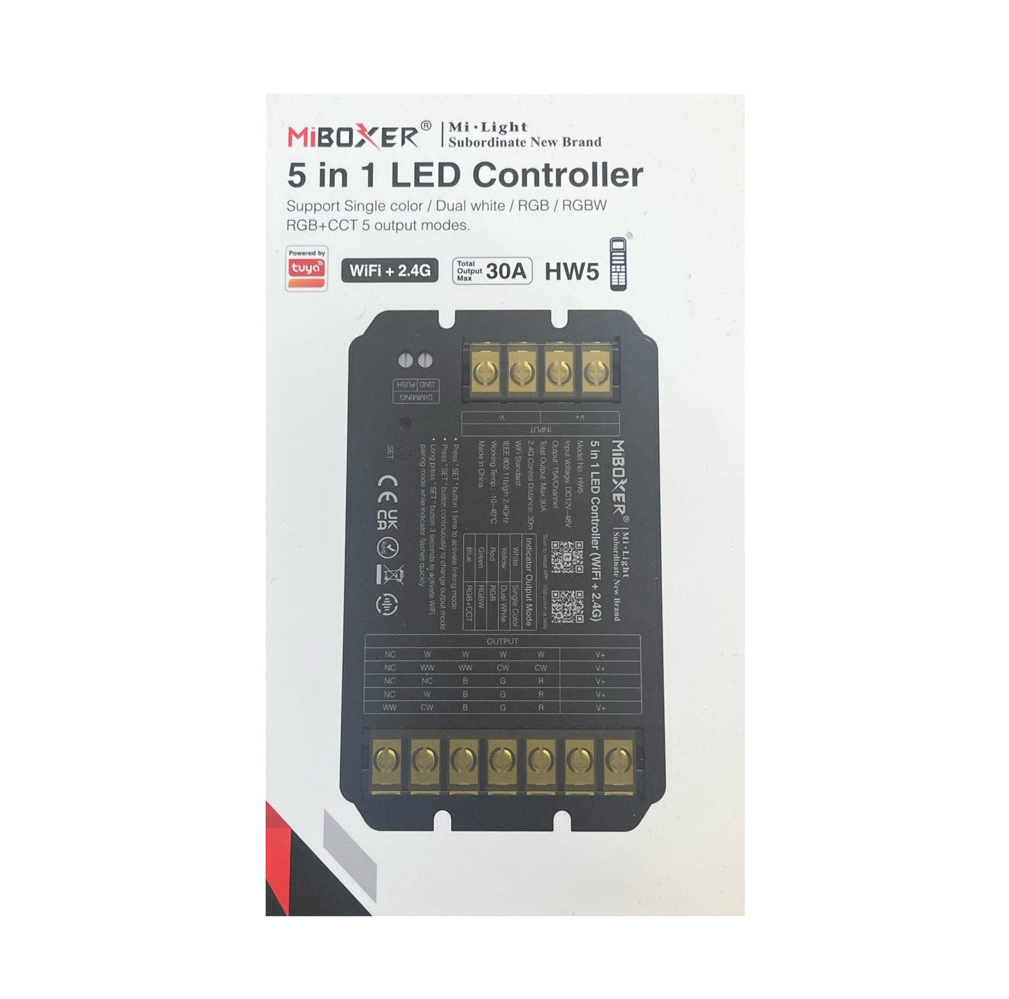 Wireless Dimming Receiver - RGBCCT (30A)