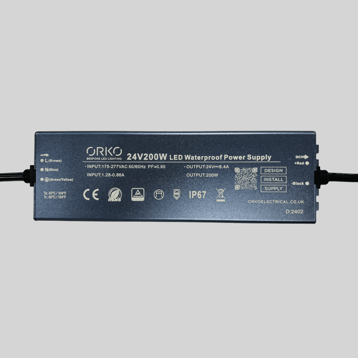 ORKO IP67 24V LED Standard Drivers image 0