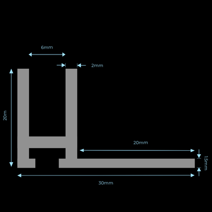 Flex Extreme Tiled-in XL Channel (20mm)