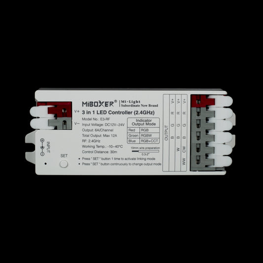 3 in 1 (5-channel R,G,B,CW,WW) Wireless Receiver