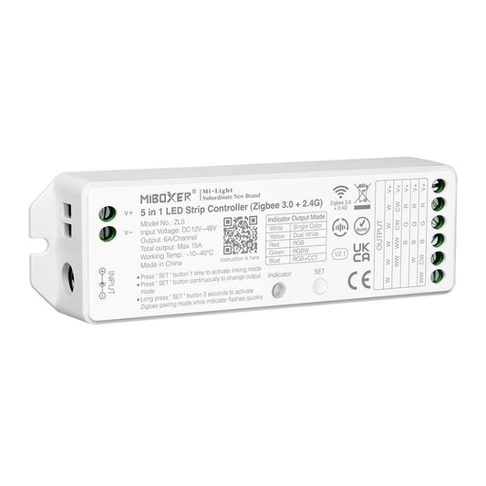 5 in 1 Wireless Receiver (R,G,B,CW,WW with Zigbee)